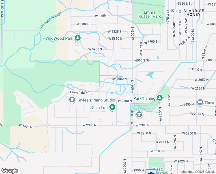 map of restaurants, bars, coffee shops, grocery stores, and more near North 3200 West in West Point