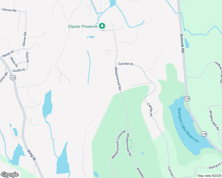 map of restaurants, bars, coffee shops, grocery stores, and more near 301 Whippoorwill Road in Chappaqua