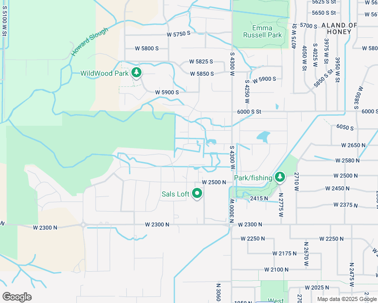map of restaurants, bars, coffee shops, grocery stores, and more near 3186 W 2600 N in Clinton