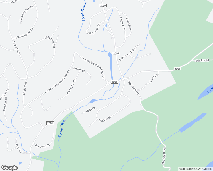 map of restaurants, bars, coffee shops, grocery stores, and more near 127 Pocono Mountain Lake Drive in Pike County