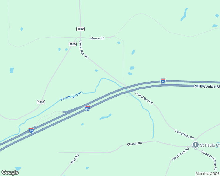 map of restaurants, bars, coffee shops, grocery stores, and more near 765 Laurel Run Road in Reynoldsville