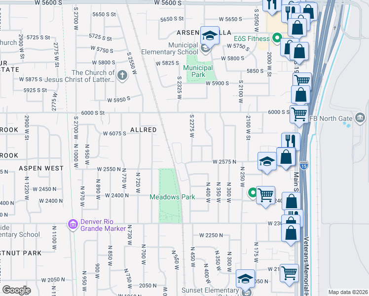 map of restaurants, bars, coffee shops, grocery stores, and more near 514 West Sunset Manor in Sunset