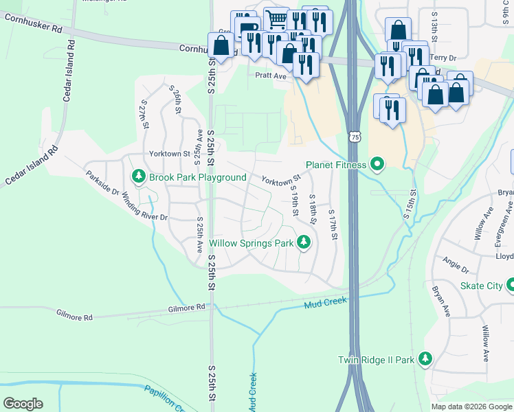 map of restaurants, bars, coffee shops, grocery stores, and more near 2306 Arlington Place in Bellevue