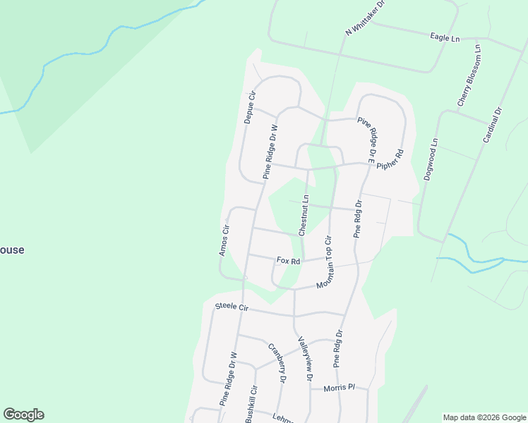 map of restaurants, bars, coffee shops, grocery stores, and more near 1539 Pine Ridge in Bushkill