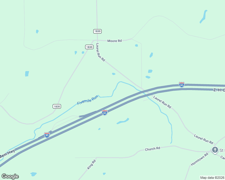 map of restaurants, bars, coffee shops, grocery stores, and more near 765 Laurel Run Road in Reynoldsville