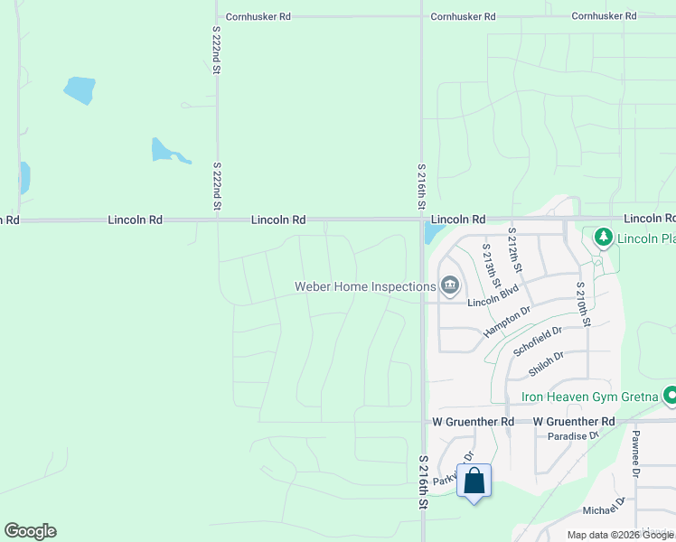 map of restaurants, bars, coffee shops, grocery stores, and more near 10804 South 219th Avenue in Sarpy