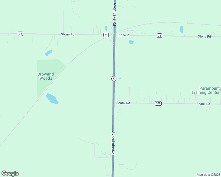 map of restaurants, bars, coffee shops, grocery stores, and more near 4470 Avon Lake Road in Litchfield