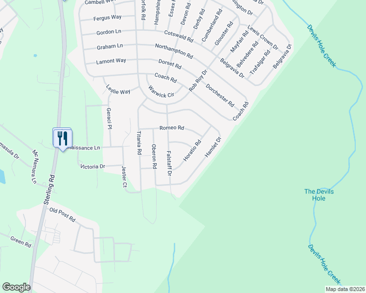 map of restaurants, bars, coffee shops, grocery stores, and more near 5114 Juliet Road in Tobyhanna