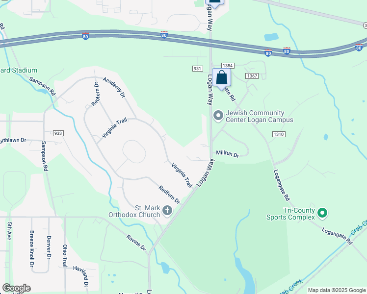 map of restaurants, bars, coffee shops, grocery stores, and more near 12 Stanton Street in Youngstown