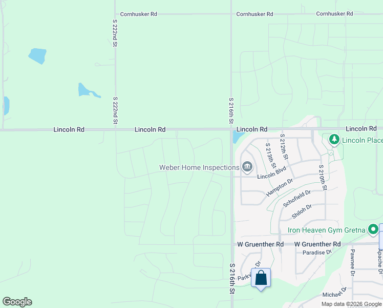 map of restaurants, bars, coffee shops, grocery stores, and more near 10806 South 219th Street in Gretna