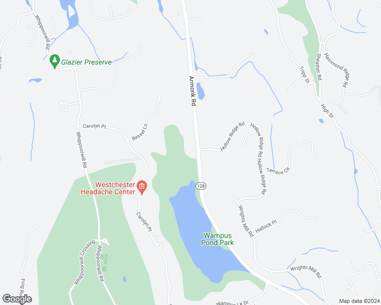 map of restaurants, bars, coffee shops, grocery stores, and more near 820 Armonk Road in Mount Kisco