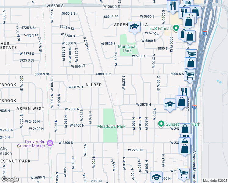 map of restaurants, bars, coffee shops, grocery stores, and more near 514 West Sunset Manor in Sunset