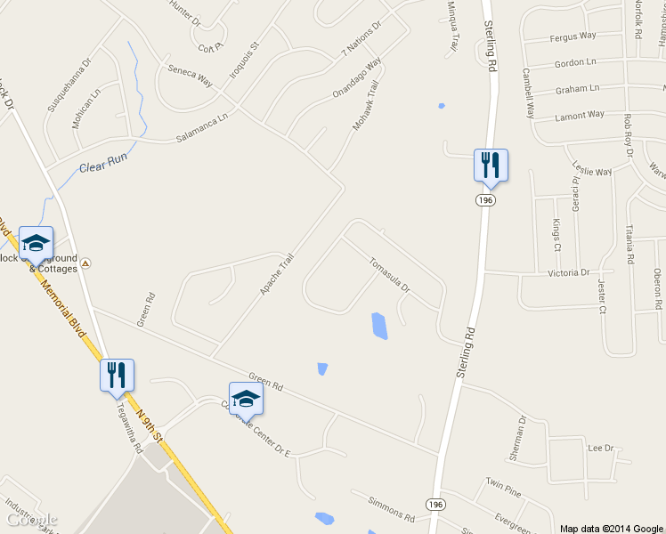 map of restaurants, bars, coffee shops, grocery stores, and more near 41 Mcnamara Lane in Tobyhanna