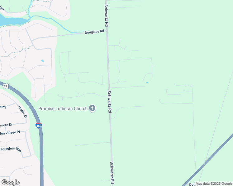 map of restaurants, bars, coffee shops, grocery stores, and more near 7510 Schwartz Road in Fort Wayne