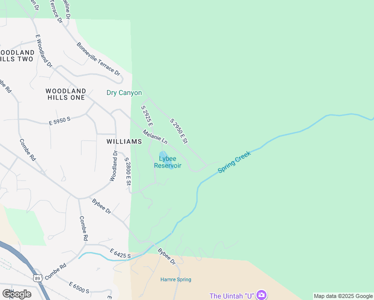 map of restaurants, bars, coffee shops, grocery stores, and more near 6057 South 2950 East Street in Ogden