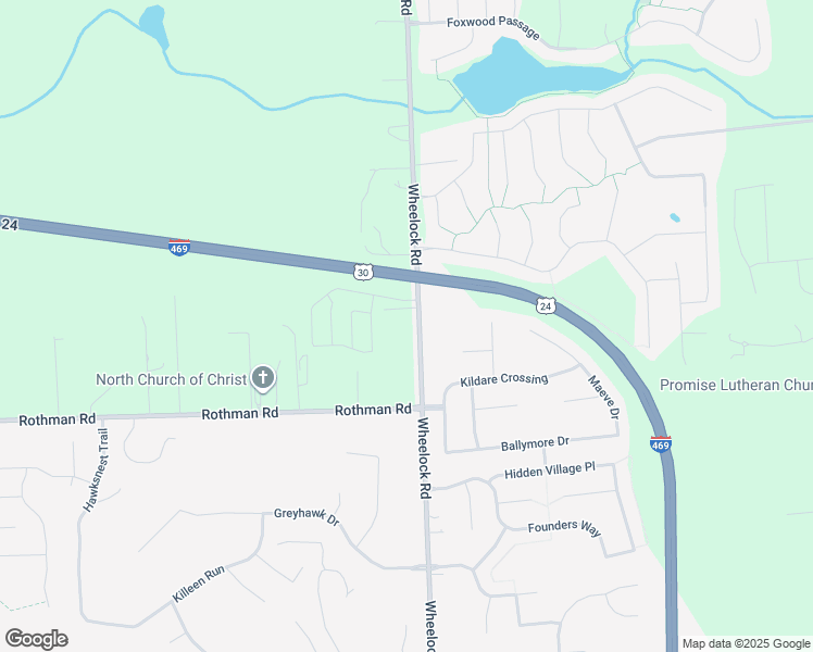 map of restaurants, bars, coffee shops, grocery stores, and more near 7631 Wheelock Road in Fort Wayne