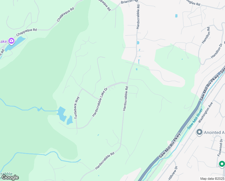 map of restaurants, bars, coffee shops, grocery stores, and more near 108 Hardscrabble Lake Drive in Chappaqua