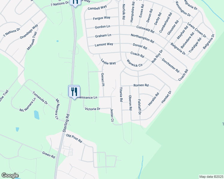 map of restaurants, bars, coffee shops, grocery stores, and more near 2275 Jester Court in Tobyhanna
