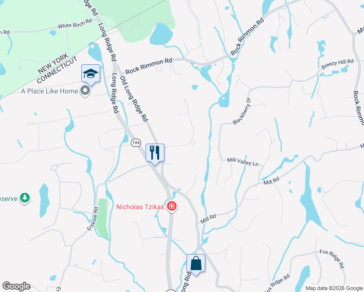 map of restaurants, bars, coffee shops, grocery stores, and more near 71 Heming Way in Stamford