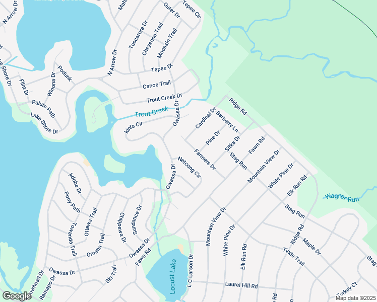 map of restaurants, bars, coffee shops, grocery stores, and more near 247 Farmers Drive in Monroe County