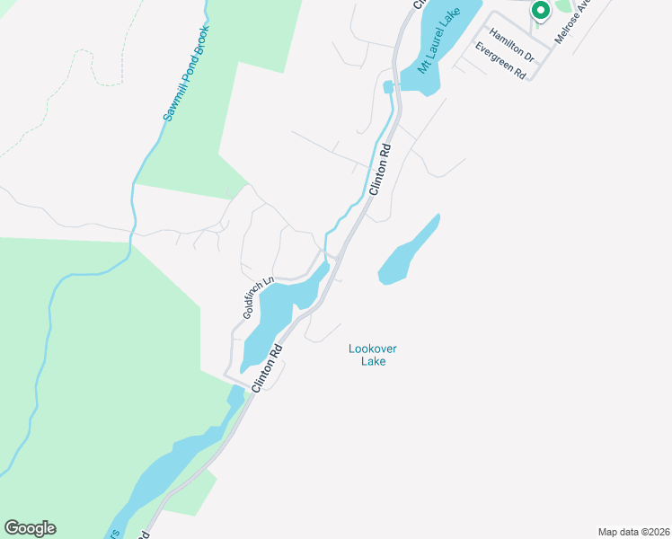 map of restaurants, bars, coffee shops, grocery stores, and more near 1844 Clinton Road in West Milford