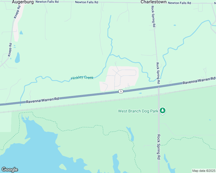 map of restaurants, bars, coffee shops, grocery stores, and more near 6592 Bobby Drive in Ravenna