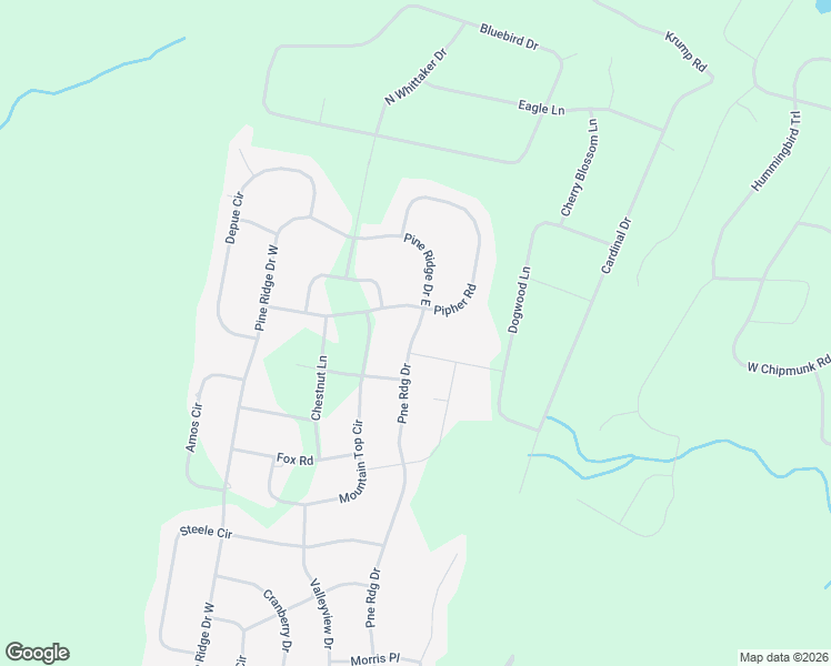 map of restaurants, bars, coffee shops, grocery stores, and more near 1648 Pine Ridge in Bushkill
