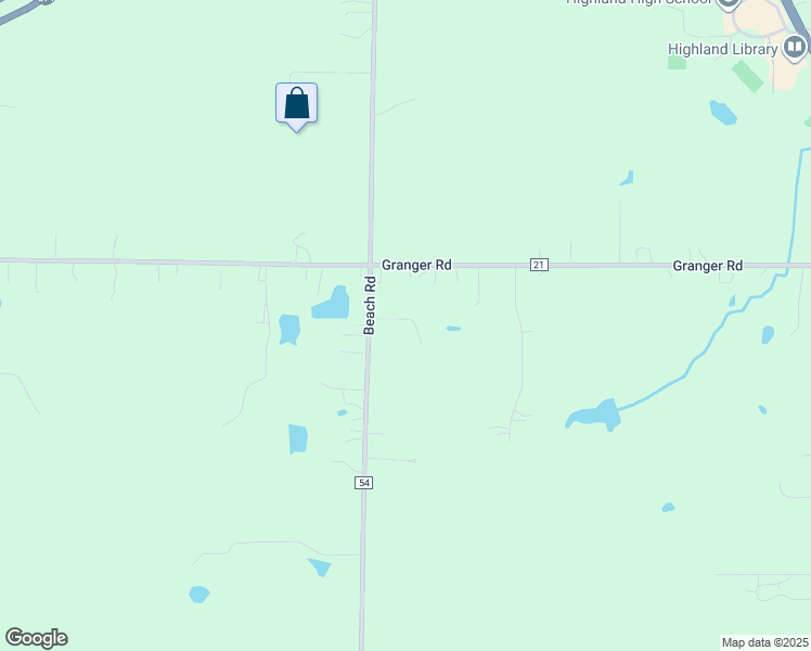 map of restaurants, bars, coffee shops, grocery stores, and more near 1912 Granger Rd in Medina