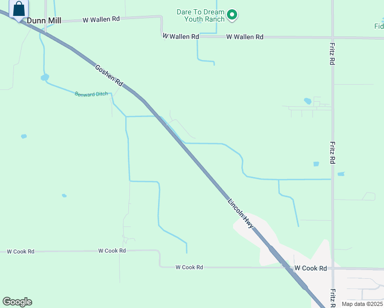 map of restaurants, bars, coffee shops, grocery stores, and more near 6234 Goshen Rd in Fort Wayne