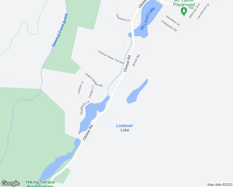 map of restaurants, bars, coffee shops, grocery stores, and more near 1844 Clinton Road in West Milford