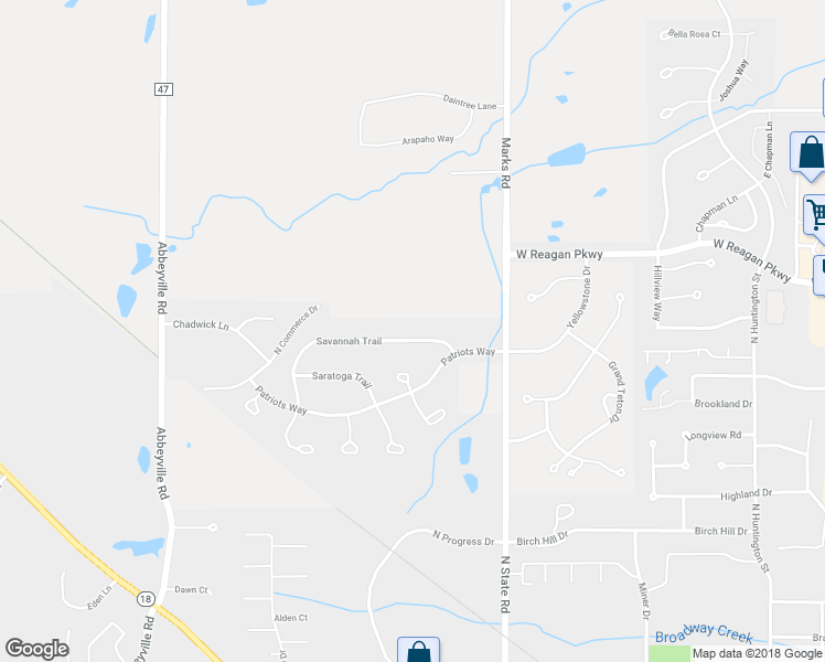 map of restaurants, bars, coffee shops, grocery stores, and more near 731 Savannah Trail in Medina