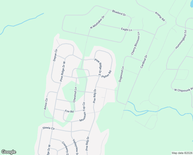 map of restaurants, bars, coffee shops, grocery stores, and more near 1648 Pine Ridge Drive in Bushkill