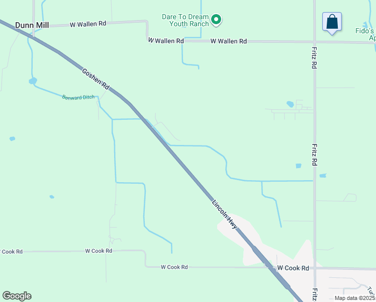 map of restaurants, bars, coffee shops, grocery stores, and more near 6234 Goshen Road in Fort Wayne
