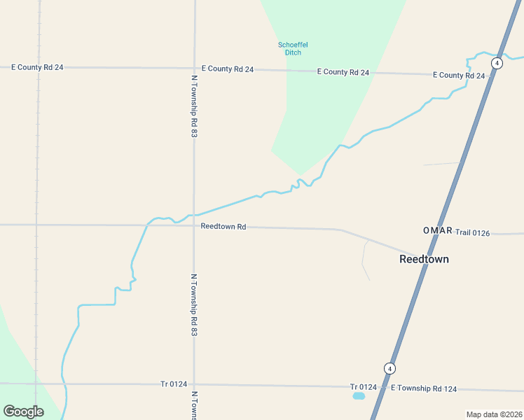 map of restaurants, bars, coffee shops, grocery stores, and more near 16573-16577 East Township Road 126 in Attica