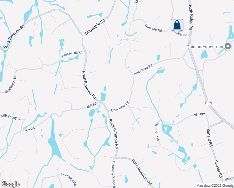 map of restaurants, bars, coffee shops, grocery stores, and more near 369 Briar Brae Road in Stamford