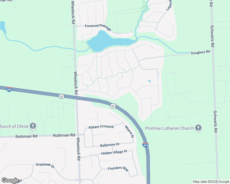 map of restaurants, bars, coffee shops, grocery stores, and more near 7916 Welland Ct in Fort Wayne