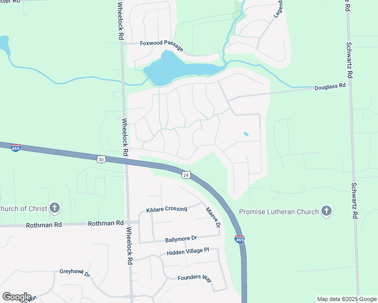 map of restaurants, bars, coffee shops, grocery stores, and more near 7916 Welland Ct in Fort Wayne