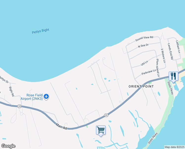 map of restaurants, bars, coffee shops, grocery stores, and more near 965 Greenway West in Orient