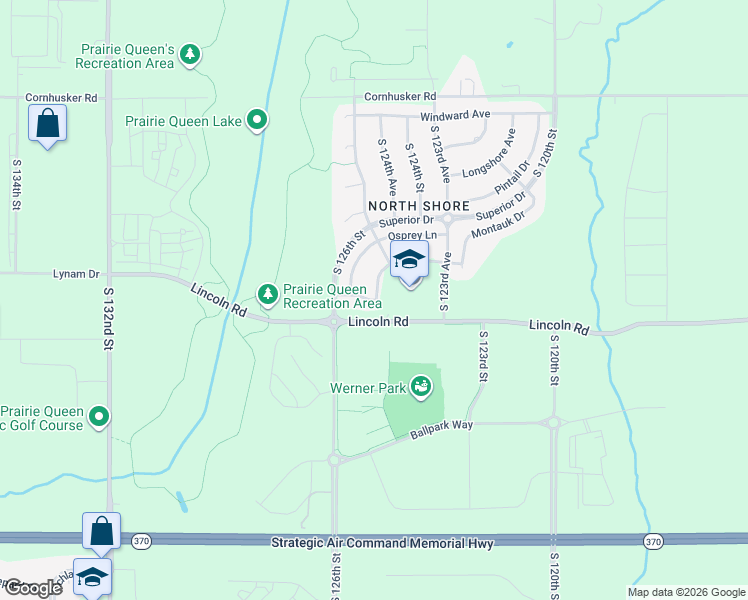 map of restaurants, bars, coffee shops, grocery stores, and more near 11215 Cove Hollow Drive in Papillion