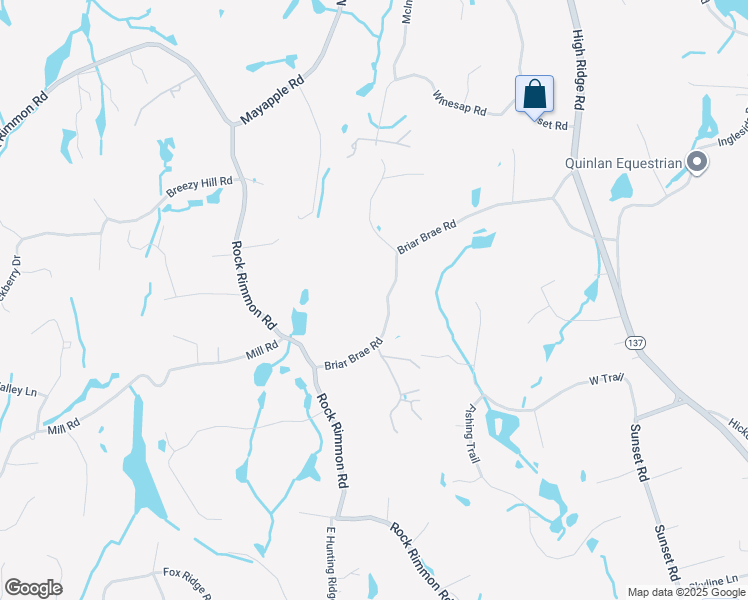 map of restaurants, bars, coffee shops, grocery stores, and more near 251 Briar Brae Road in Stamford