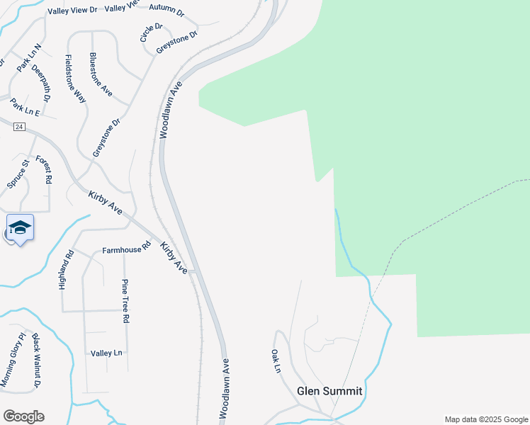 map of restaurants, bars, coffee shops, grocery stores, and more near White Birch Lane in Mountain Top
