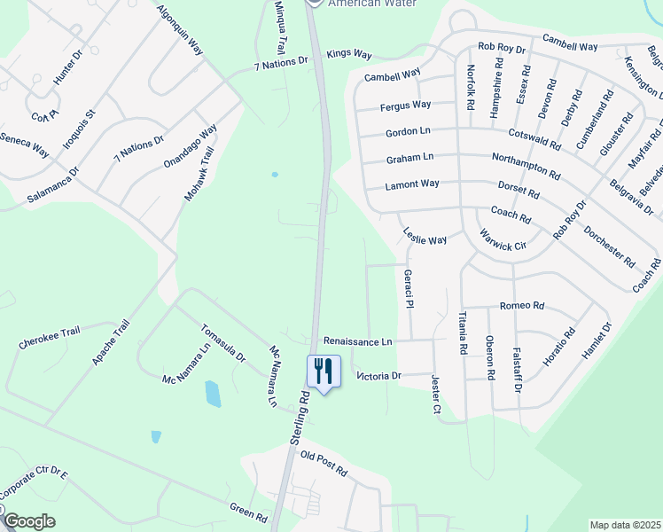 map of restaurants, bars, coffee shops, grocery stores, and more near 452 Pennsylvania 196 in Tobyhanna