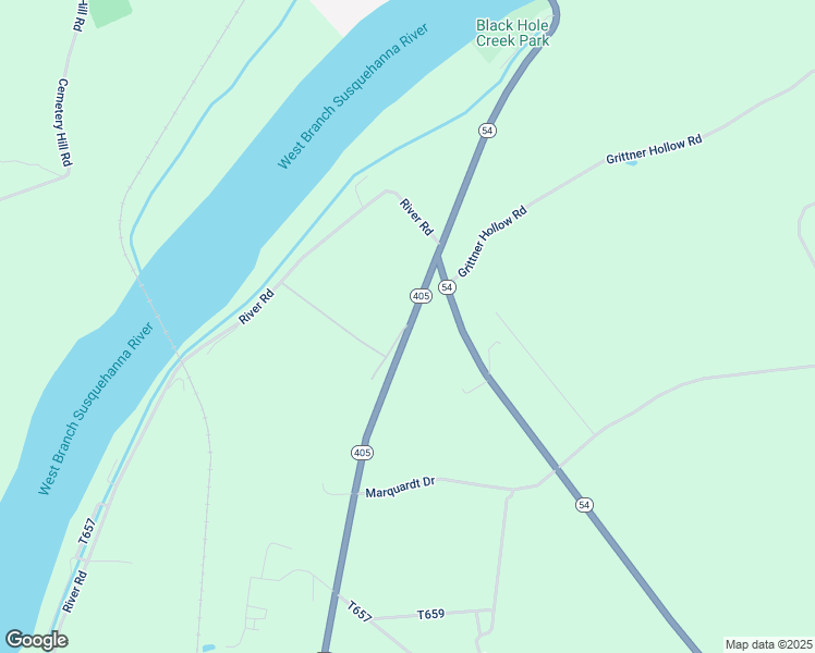 map of restaurants, bars, coffee shops, grocery stores, and more near 92 Millers Road in Watsontown