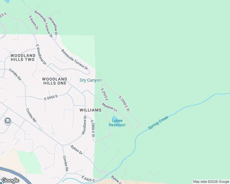 map of restaurants, bars, coffee shops, grocery stores, and more near 5924 South 2950 East Street in Ogden