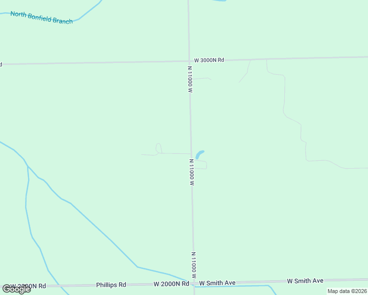 map of restaurants, bars, coffee shops, grocery stores, and more near 2626 North 11000 West in Bonfield