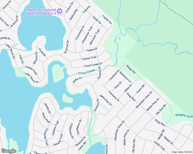 map of restaurants, bars, coffee shops, grocery stores, and more near 347 Owassa Drive in Monroe County