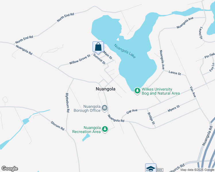 map of restaurants, bars, coffee shops, grocery stores, and more near 34 Lake Avenue in Nuangola