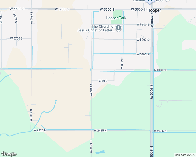 map of restaurants, bars, coffee shops, grocery stores, and more near 6242 West 5950 South in Hooper