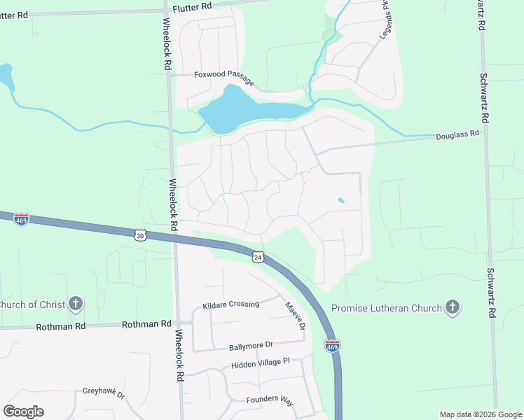 map of restaurants, bars, coffee shops, grocery stores, and more near 7916 Welland Ct in Fort Wayne