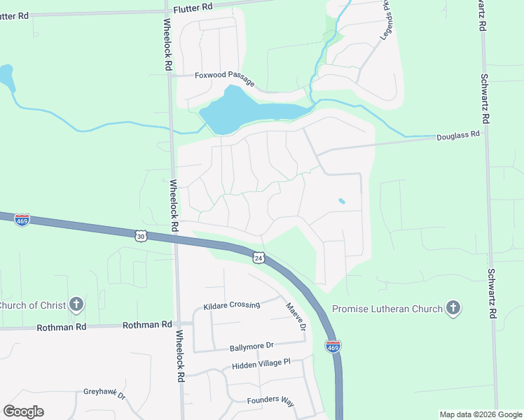map of restaurants, bars, coffee shops, grocery stores, and more near 7916 Welland Ct in Fort Wayne